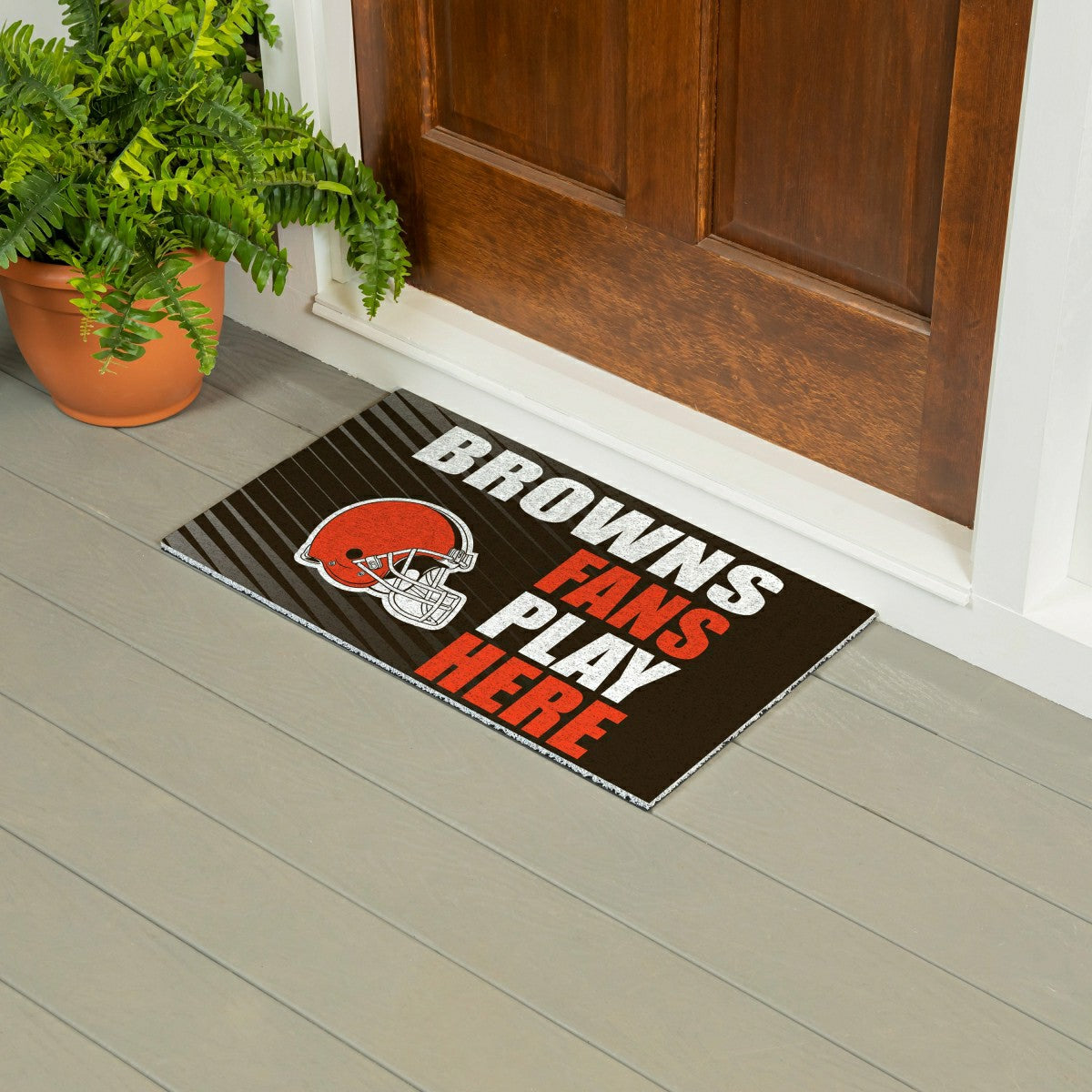 Team Sports America Everyday - Cleveland Browns Fan Mat, 28"x16"