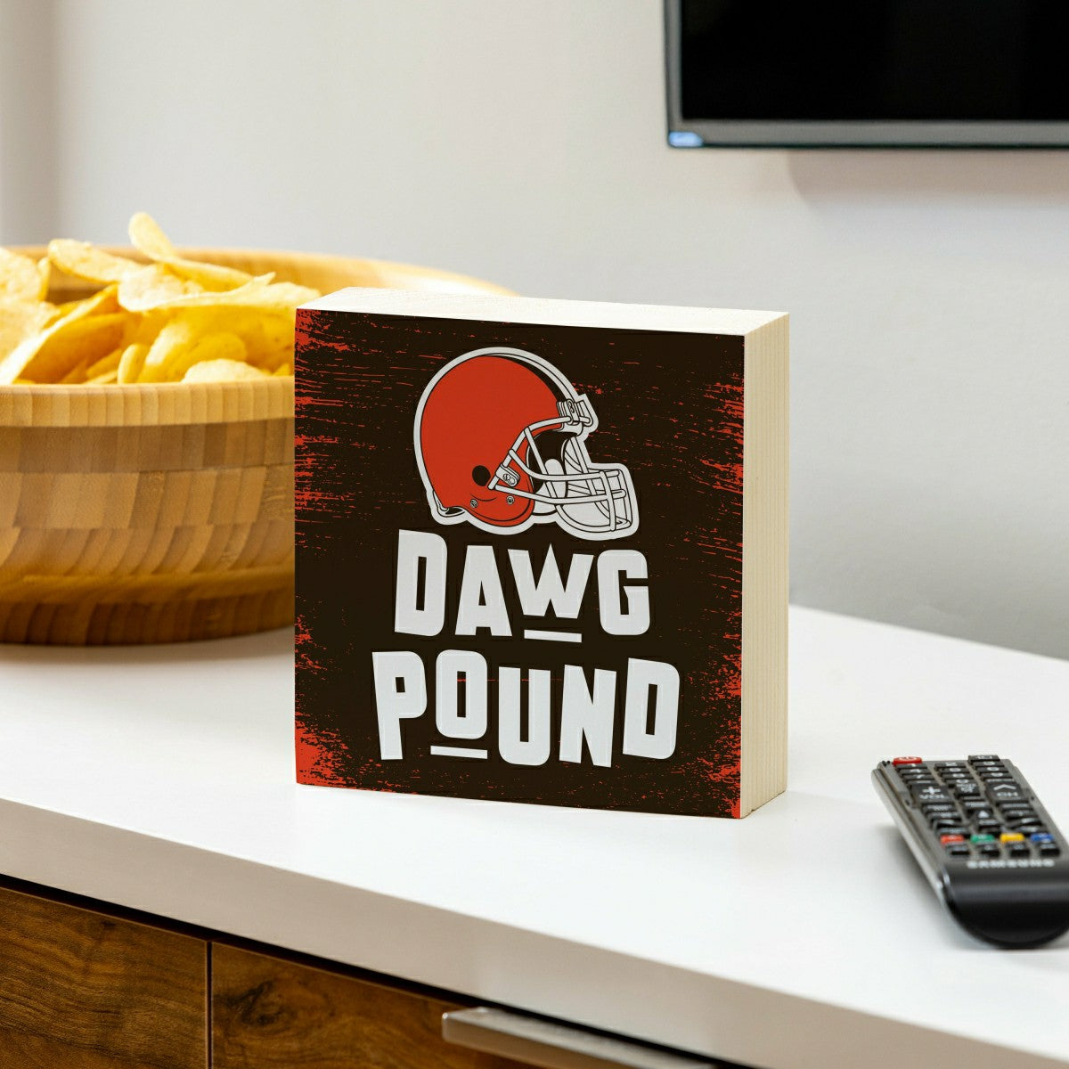 Team Sports America Recommended - Cleveland Browns Plock, Down Home Fans, 6x6