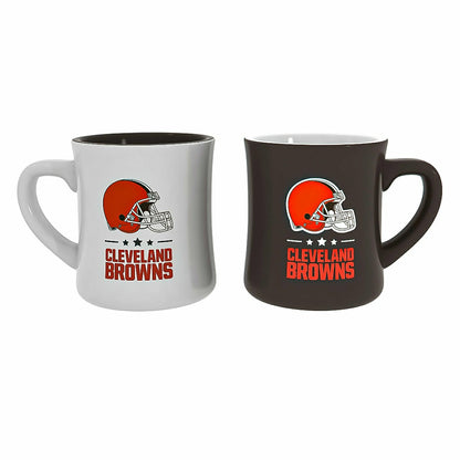 Team Sports America Everyday - Cleveland Browns 10oz Ceramic Cup Set, 2pc