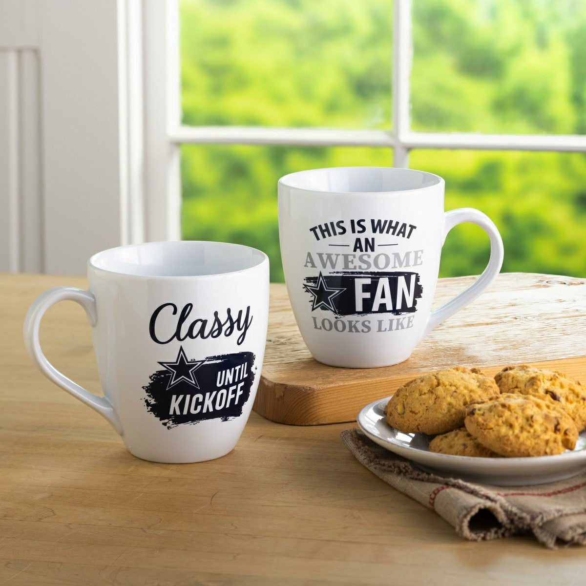 Team Sports America Classic - Dallas Cowboys, Ceramic Cup O'Java 17oz Gift Set