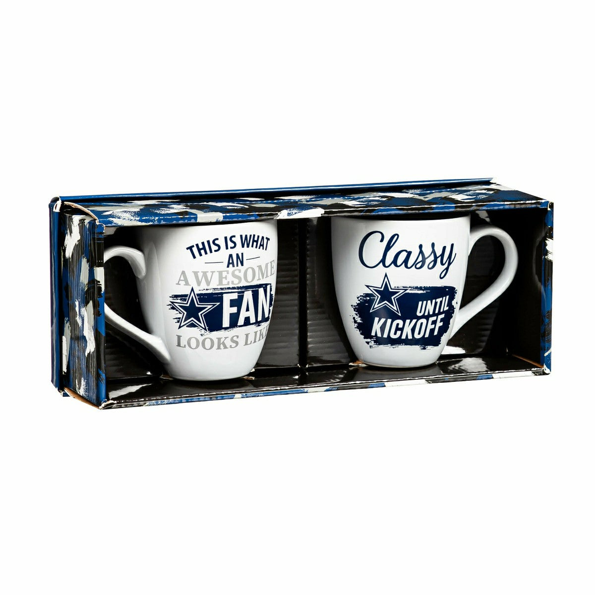 Team Sports America Classic - Dallas Cowboys, Ceramic Cup O'Java 17oz Gift Set