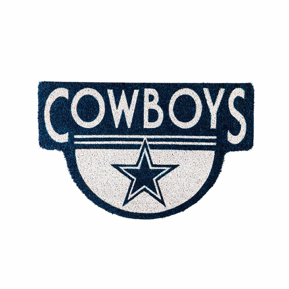 Team Sports America Essential - NFL Shaped Coir Door Mat, Cowboys