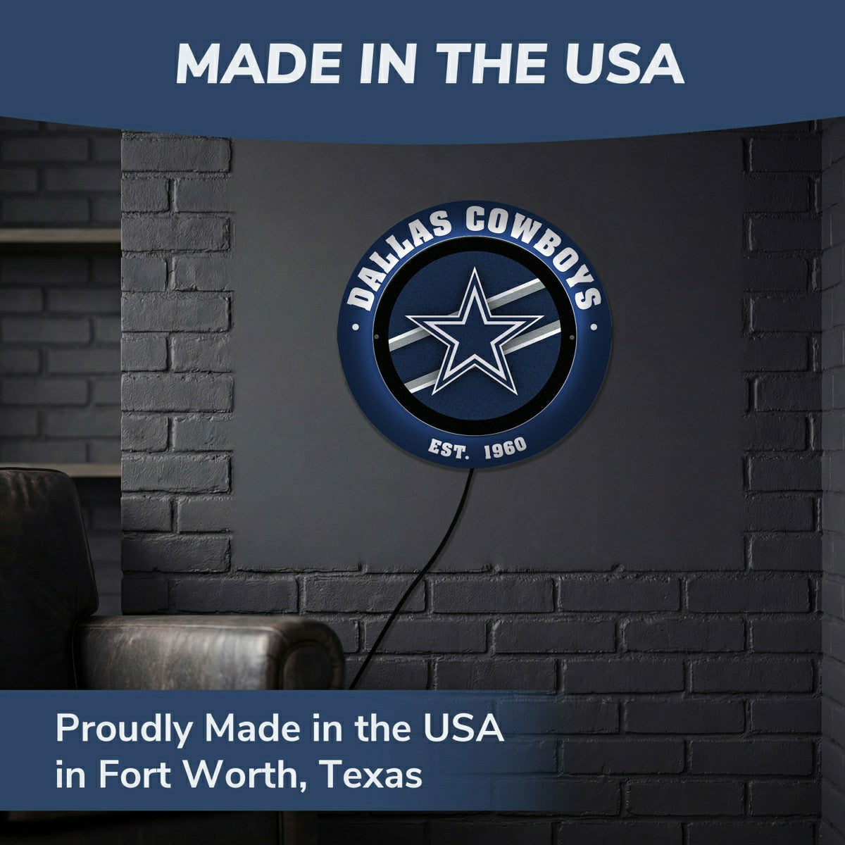 Team Sports America Value - Dallas Cowboys, Metal Lite, Round