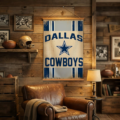 Team Sports America Recommended - Dallas Cowboys, Canvas Wall Tapestry, Medium, 36x24