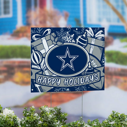 Team Sports America Classic - Dallas Cowboys Yard Sign, Holiday