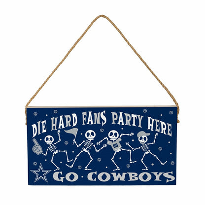 Team Sports America Signature - Dallas Cowboys Halloween Wood Wall Sign, 6x11