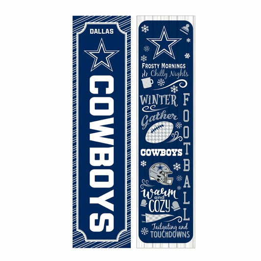 Team Sports America Everyday - Dallas Cowboys 46" Double Sided Leaner, Winter Seasonal