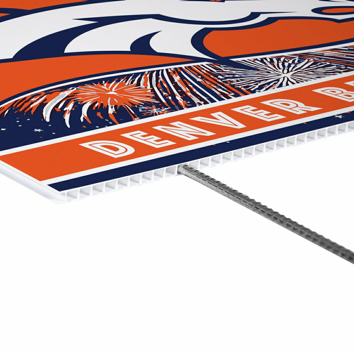 Team Sports America Recommended - Denver Broncos Yard Sign, Patriotic