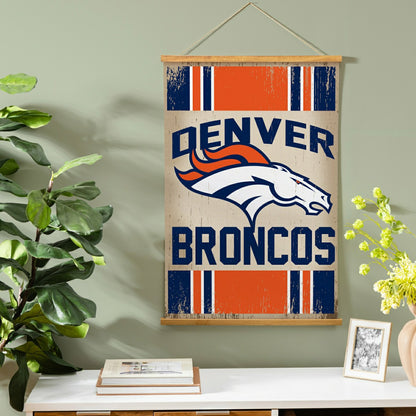 Team Sports America Exclusive - Denver Broncos, Canvas Wall Tapestry, Medium, 36x24