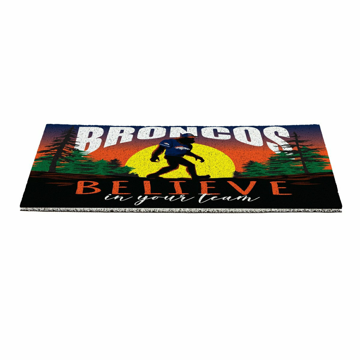 Team Sports America Essential - Denver Broncos Bigfoot PVC Mat, 28"x16"