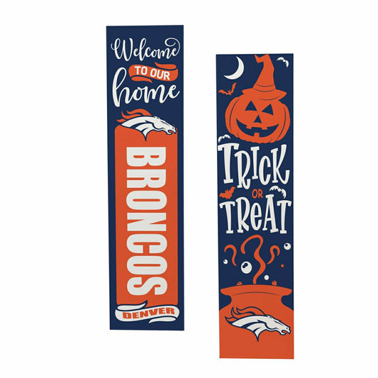 Team Sports America Best Seller - Denver Broncos 47" Double Sided Leaner, Halloween