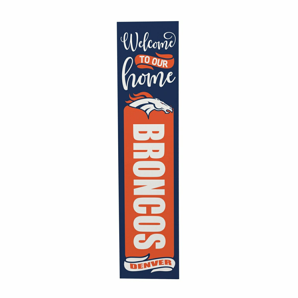 Team Sports America Best Seller - Denver Broncos 47" Double Sided Leaner, Halloween