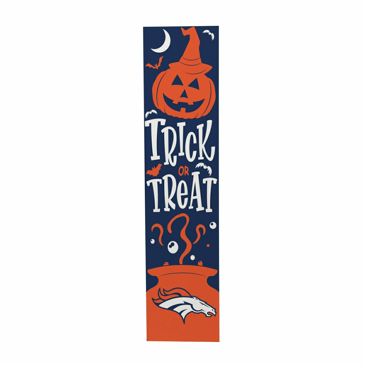 Team Sports America Best Seller - Denver Broncos 47" Double Sided Leaner, Halloween