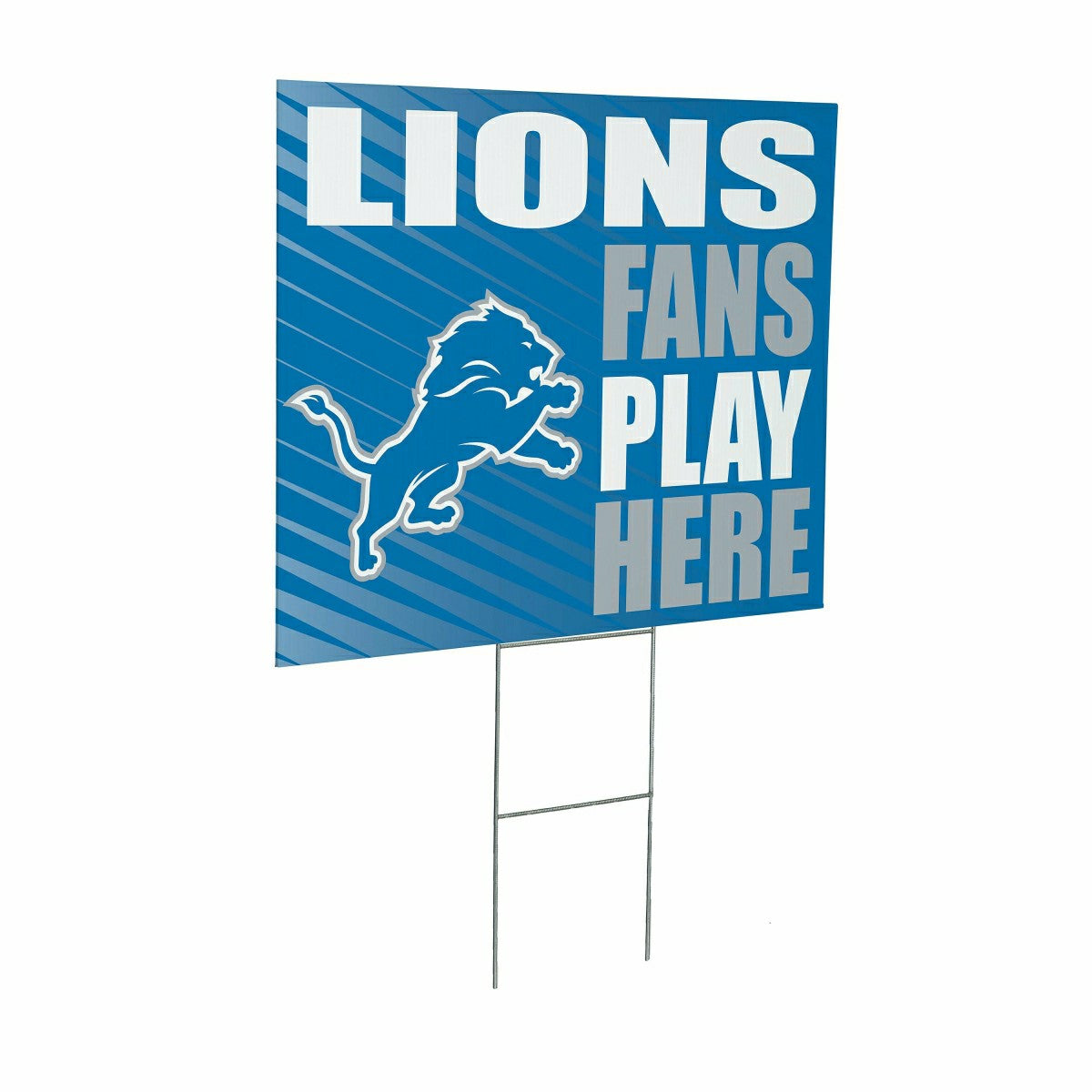 Team Sports America Exclusive - Detroit Lions Coroplast Yard Sign "Fans Play Here"