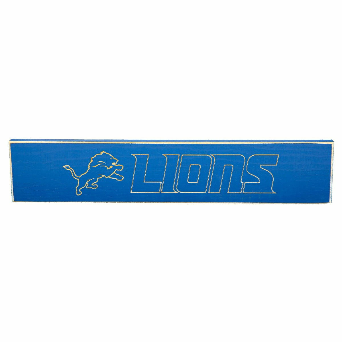 Team Sports America Best Seller - Detroit Lions Engraved Wood Sign, 3.5" x 18"