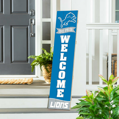 Team Sports America Exclusive - Detroit Lions Large Single Sided Leaner, 46"