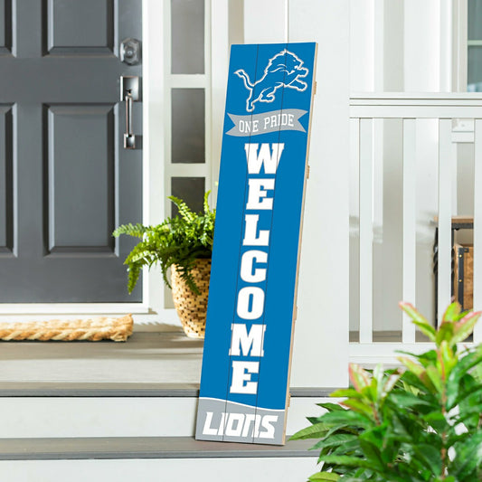 Team Sports America Exclusive - Detroit Lions Large Single Sided Leaner, 46"