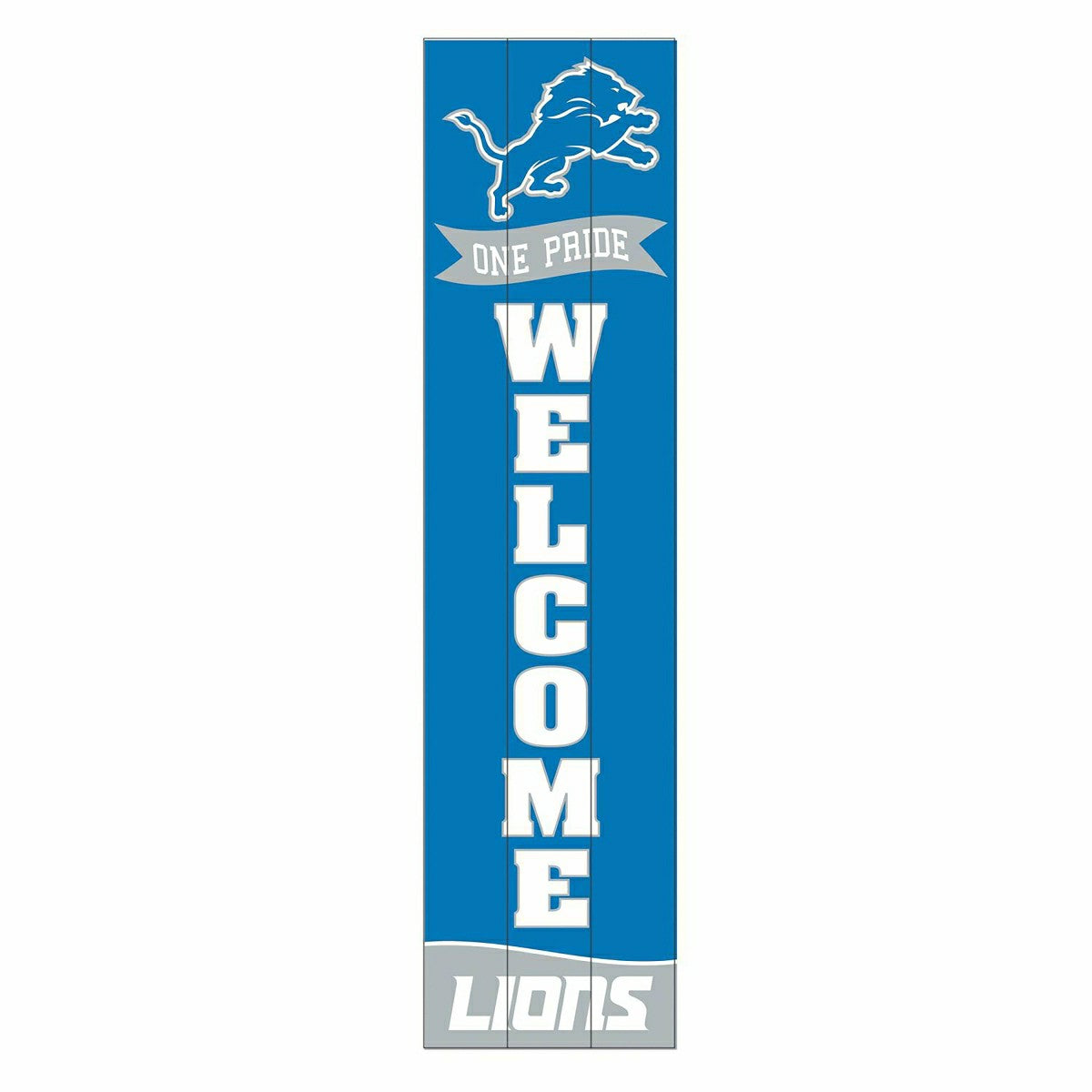 Team Sports America Exclusive - Detroit Lions Large Single Sided Leaner, 46"