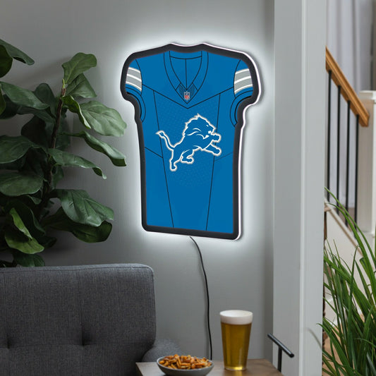 Team Sports America Recommended - Detroit Lions NFL Football Jersey Edgelite LED Decor