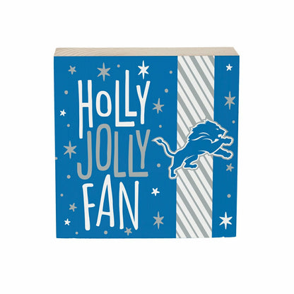 Team Sports America Classic - Detroit Lions Block, Holiday, 6x6