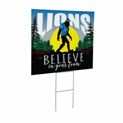 Team Sports America Best Seller - Detroit Lions Yard Sign, Bigfoot
