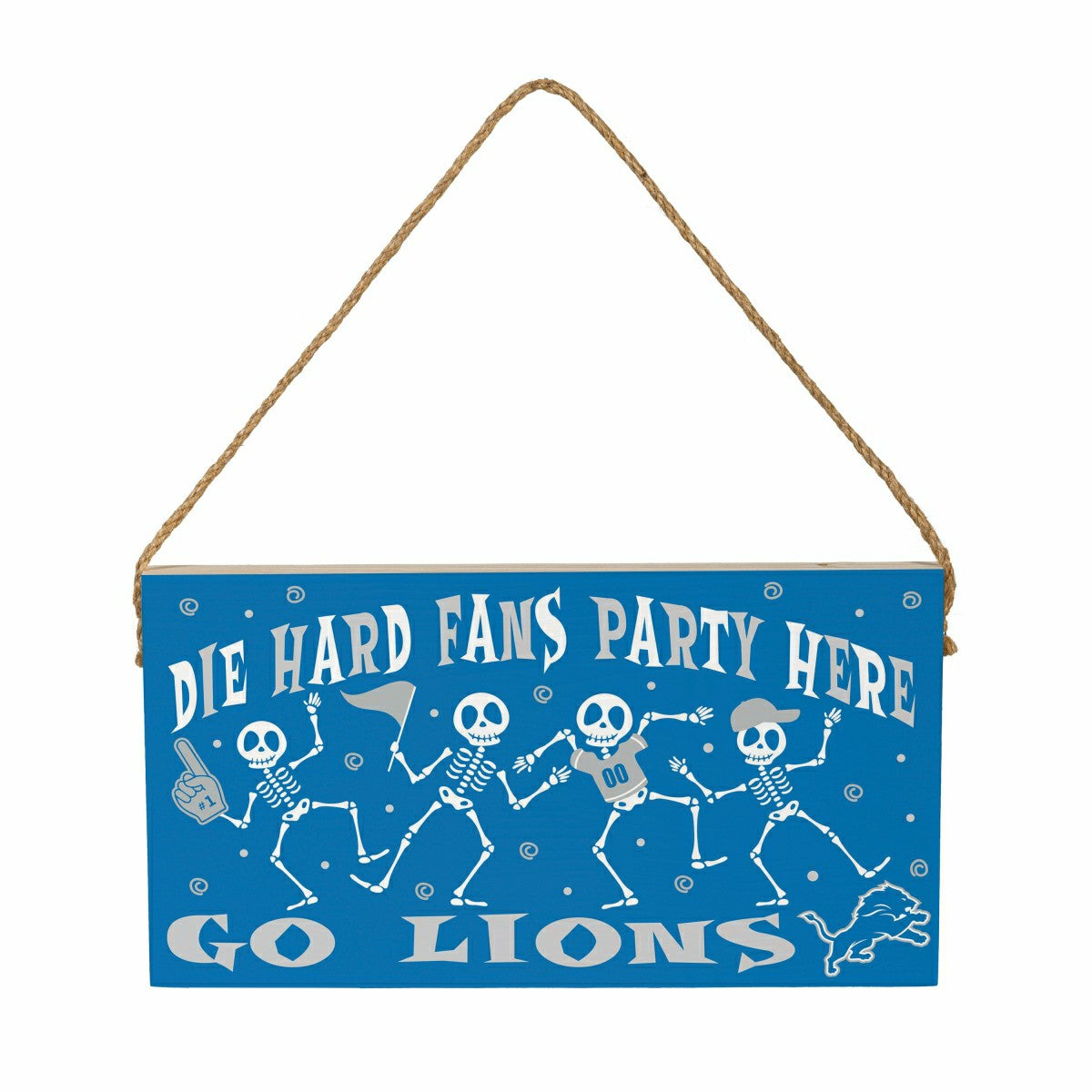 Team Sports America Recommended - Detroit Lions Halloween Wood Wall Sign, 6x11