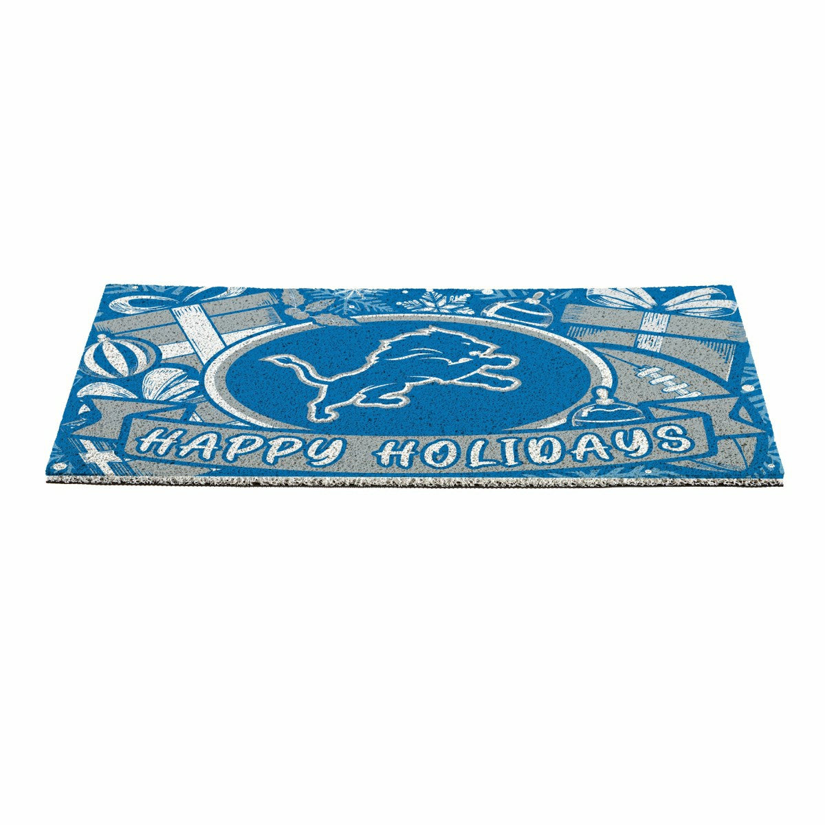 Team Sports America Classic - Detroit Lions Holiday PVC Mat, 28"x16"