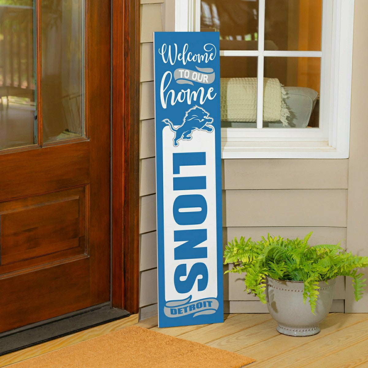 Team Sports America Everyday - Detroit Lions 47" Double Sided Leaner, Halloween
