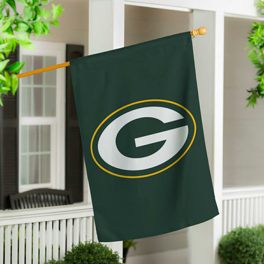 Team Sports America Recommended - Green Bay Packers Applique House Flag