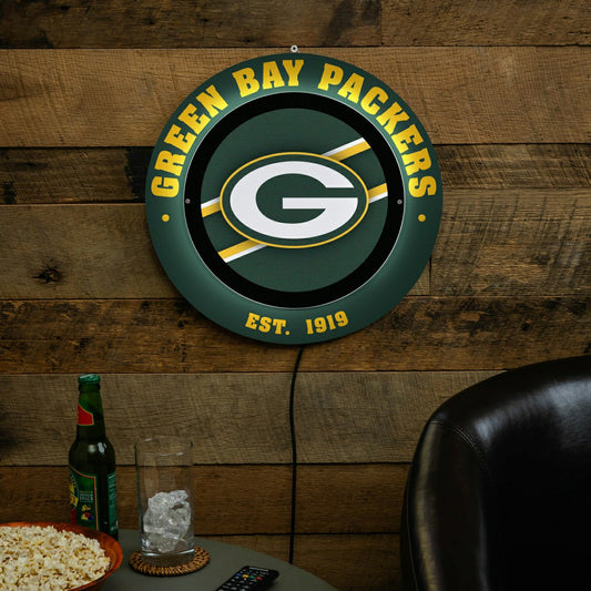 Team Sports America Signature - Green Bay Packers, Metal Lite, Round
