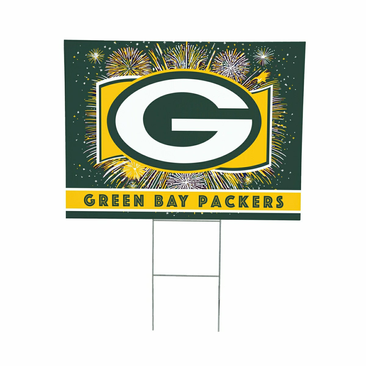 Team Sports America Essential - Green Bay Packers Yard Sign, Patriotic