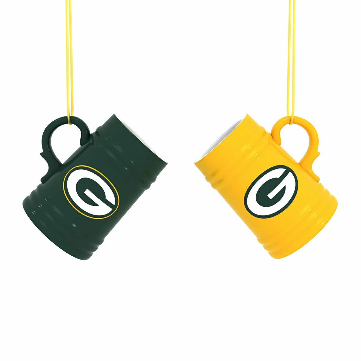 Team Sports America Essential - Green Bay Packers Ceramic Mini Stein, 3oz, set of 2