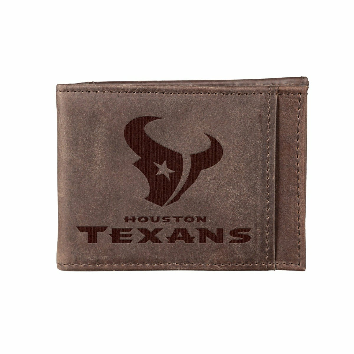 Team Sports America Everyday - Front Pocket Wallet w/ RFID Blocking, Houston Texans, Brown