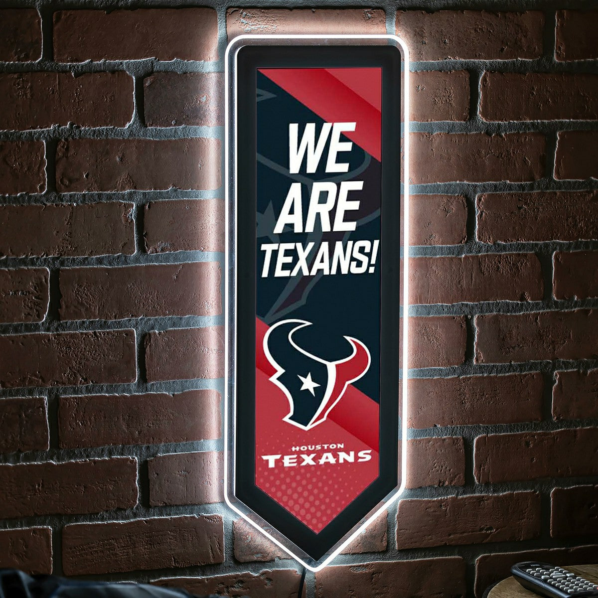 Team Sports America Everyday - LED Wall Decor, Pennant, Houston Texans
