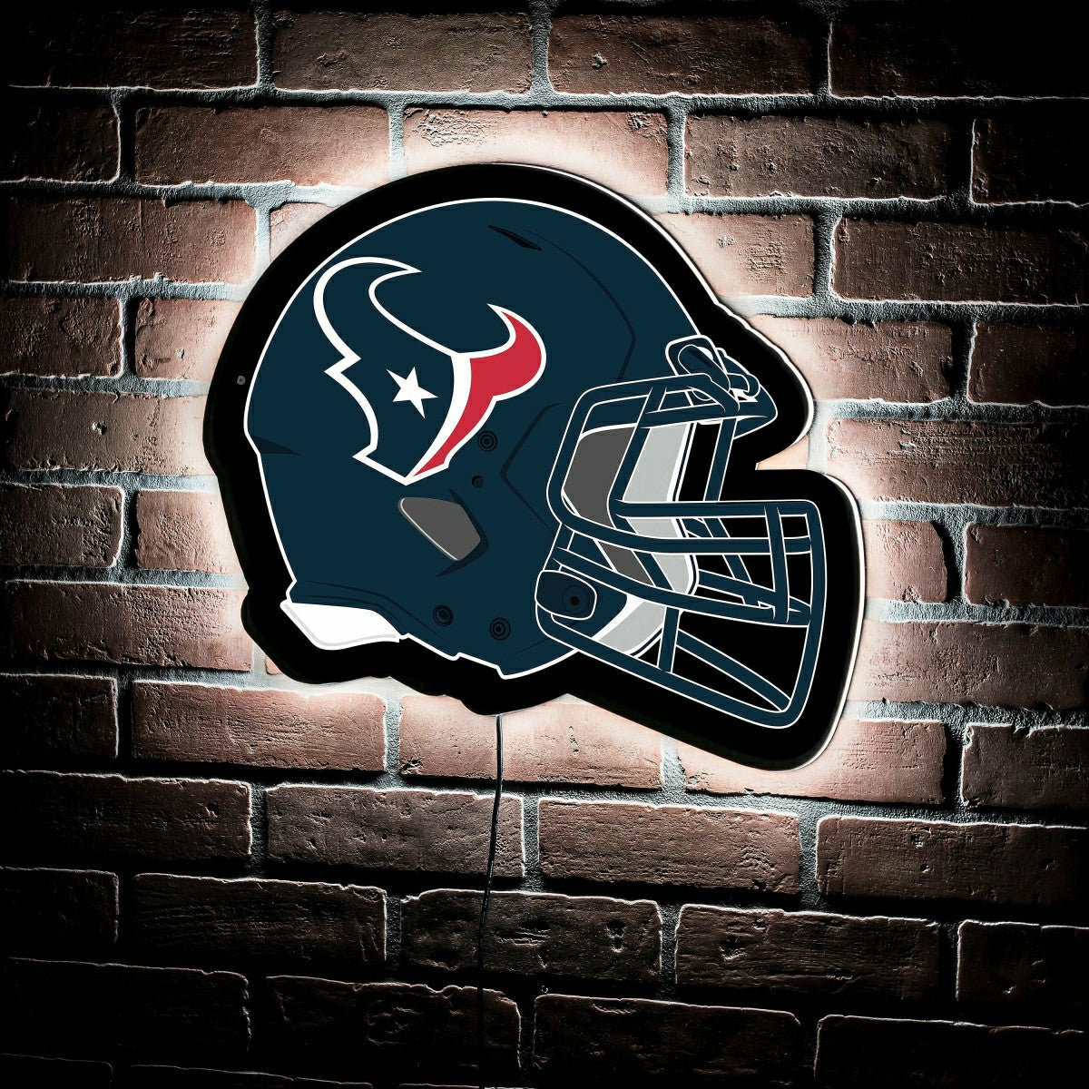 Team Sports America Value - LED Wall Decor, Helmet, Houston Texans