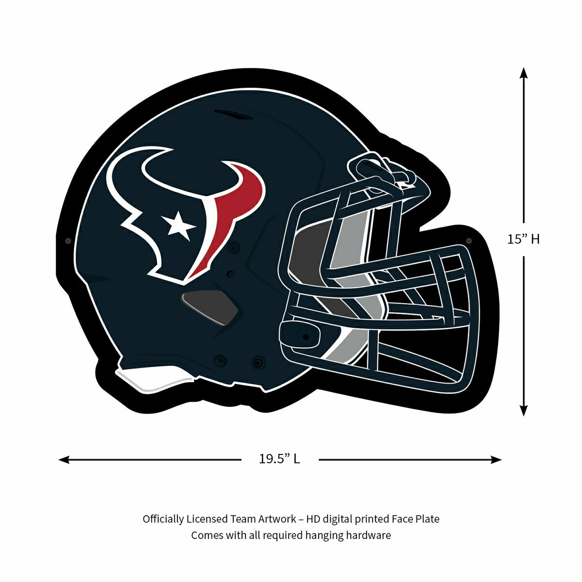 Team Sports America Value - LED Wall Decor, Helmet, Houston Texans