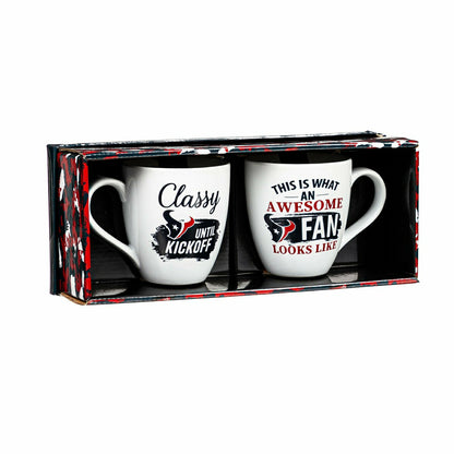 Team Sports America Signature - Houston Texans, Ceramic Cup O'Java 17oz Gift Set