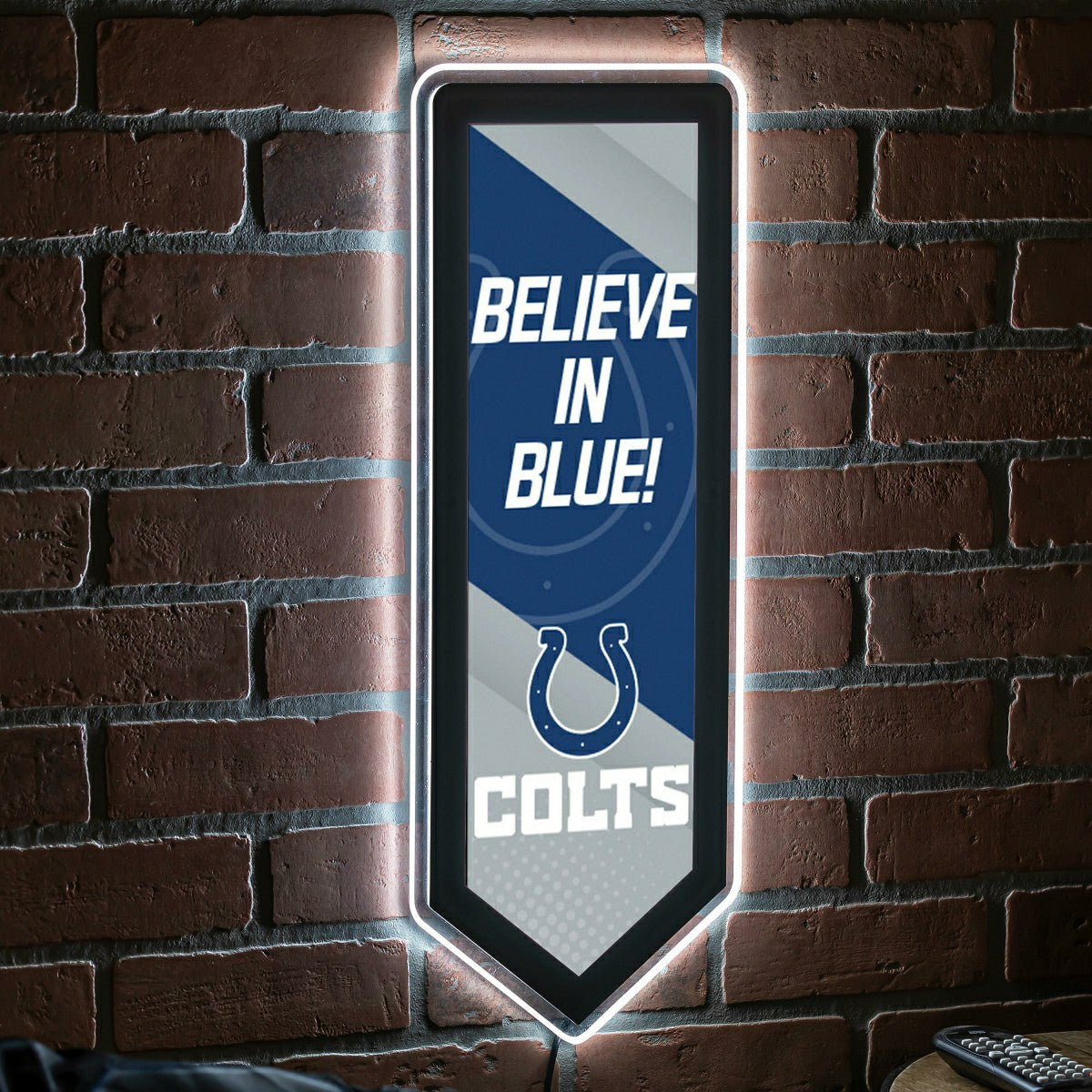Team Sports America Best Seller - LED Wall Decor, Pennant, Indianapolis Colts