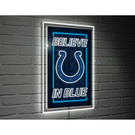 Team Sports America Recommended - Indianapolis Colts NFL Football Rectangle Neolite LED Decor