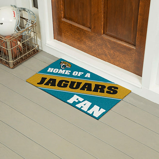 Team Sports America Value - Jacksonville Jaguars, PVC Mat COLOR, Home of a Fan