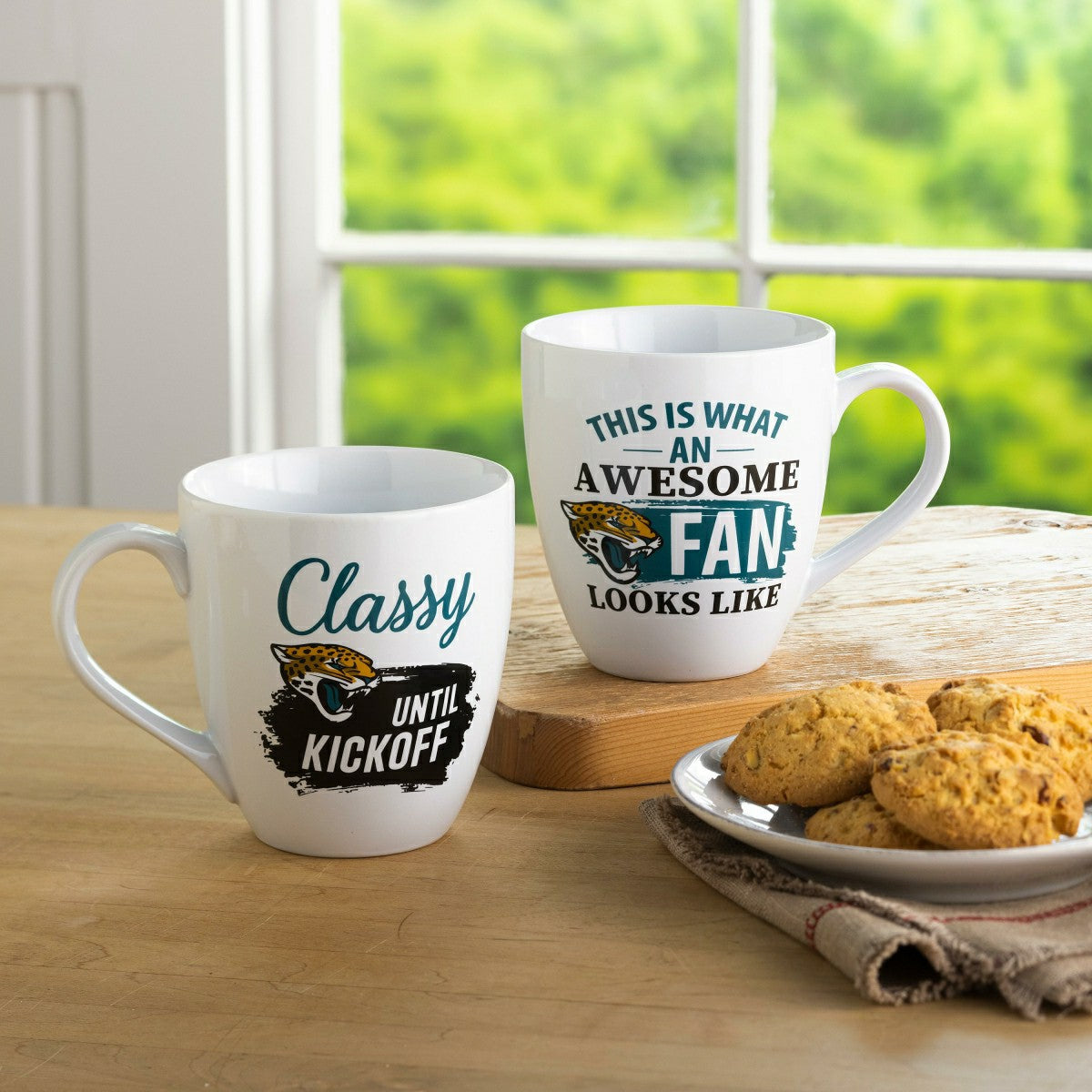 Team Sports America Best Seller - Jacksonville Jaguars, Ceramic Cup O'Java 17oz Gift Set