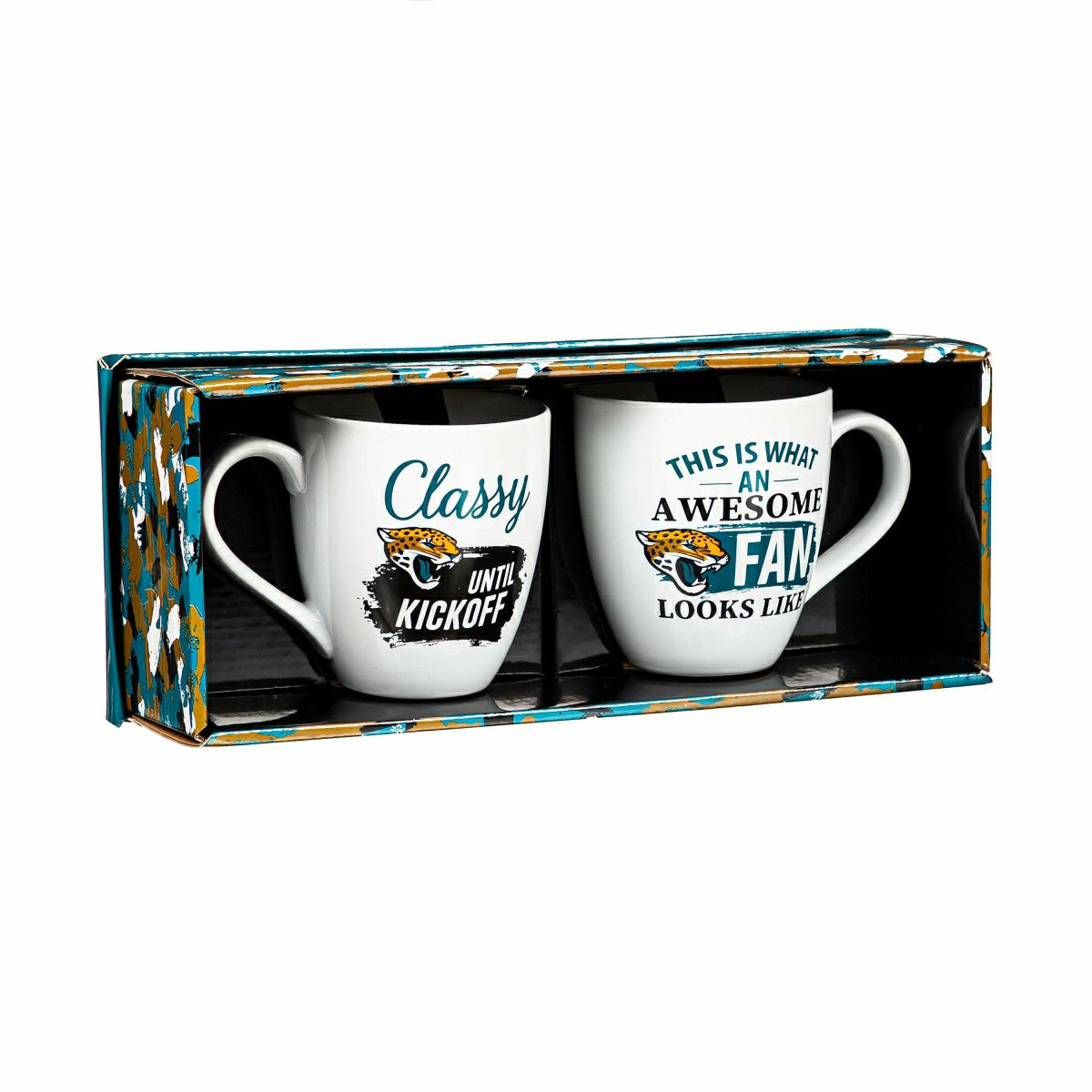 Team Sports America Best Seller - Jacksonville Jaguars, Ceramic Cup O'Java 17oz Gift Set