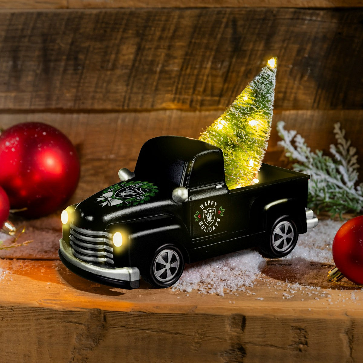 Team Sports America Signature - Las Vegas Raiders Holiday Rally Truck Statue