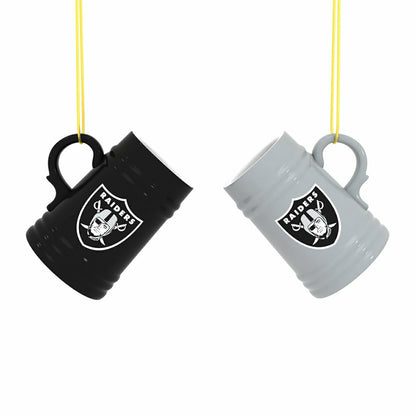 Team Sports America Classic - Las Vegas Raiders Ceramic Mini Stein, 3oz, set of 2