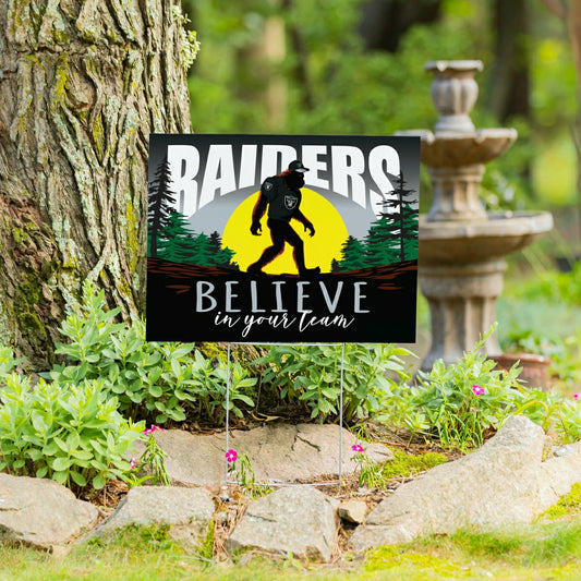 Team Sports America Value - Las Vegas Raiders Yard Sign, Bigfoot