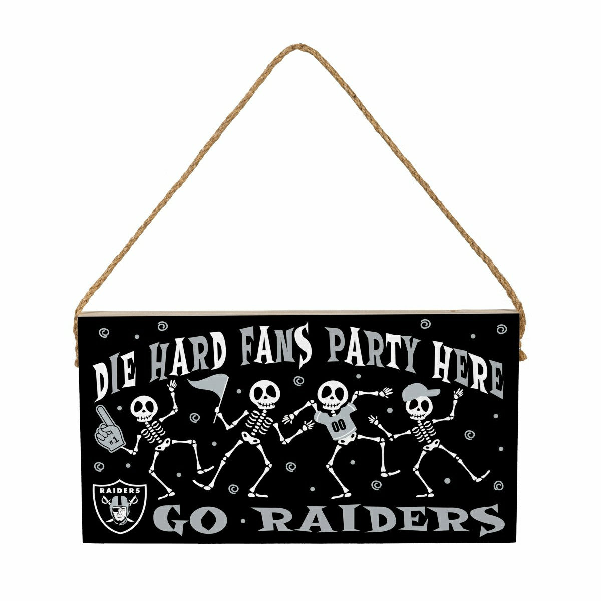 Team Sports America Trending - Las Vegas Raiders Halloween Wood Wall Sign, 6x11