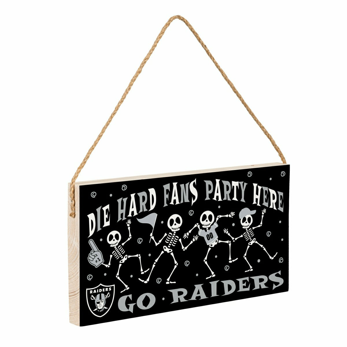 Team Sports America Trending - Las Vegas Raiders Halloween Wood Wall Sign, 6x11