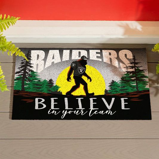 Team Sports America Best Seller - LAS VEGAS RAIDERS Bigfoot PVC Mat, 28"x16"
