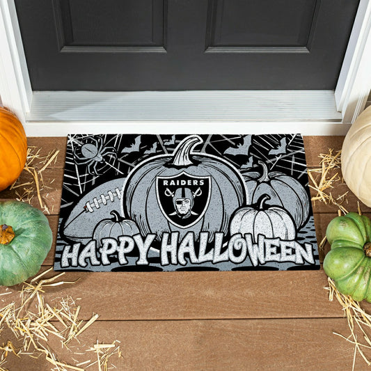 Team Sports America Trending - LAS VEGAS RAIDERS Halloween PVC Mat, 28"x16"