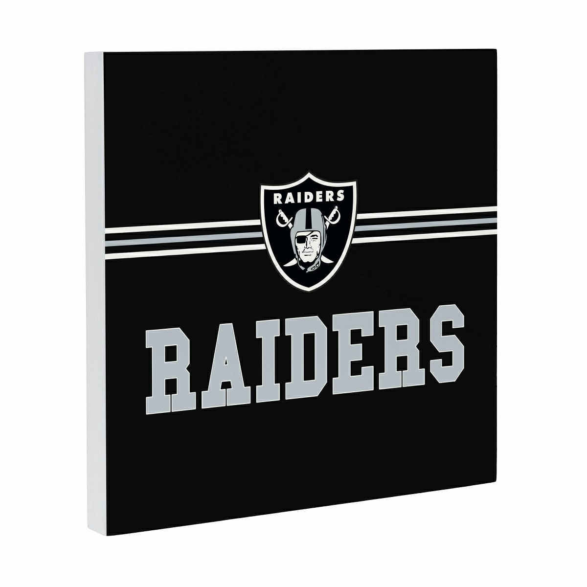 Team Sports America Signature - Las Vegas Raiders Wood Wall Sign, 12x12